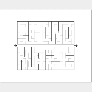 Econo-maze v2 Posters and Art